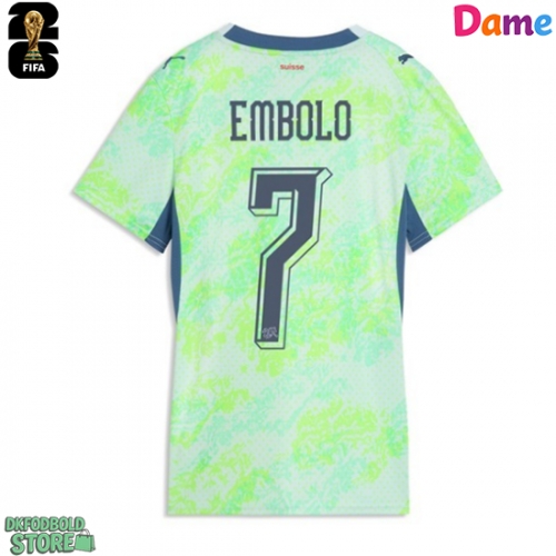 Schweiz Breel Embolo #7 Replika Udebanetrøje Dame VM 2026 Kortærmet